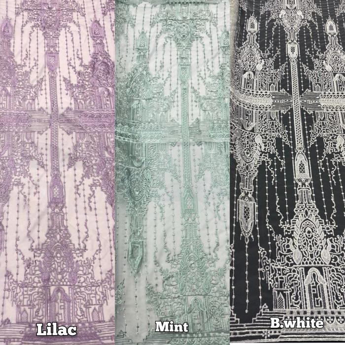 Jual tile akar mutiara, bahan kain brokat / brokat. | Shopee Indonesia