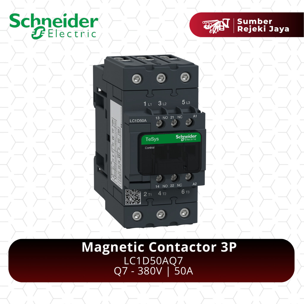 Schneider Kontaktor LC1D50AQ7 LC1D50Q7 3P 50A 380VAC 380V | magnetic contactor | Q7