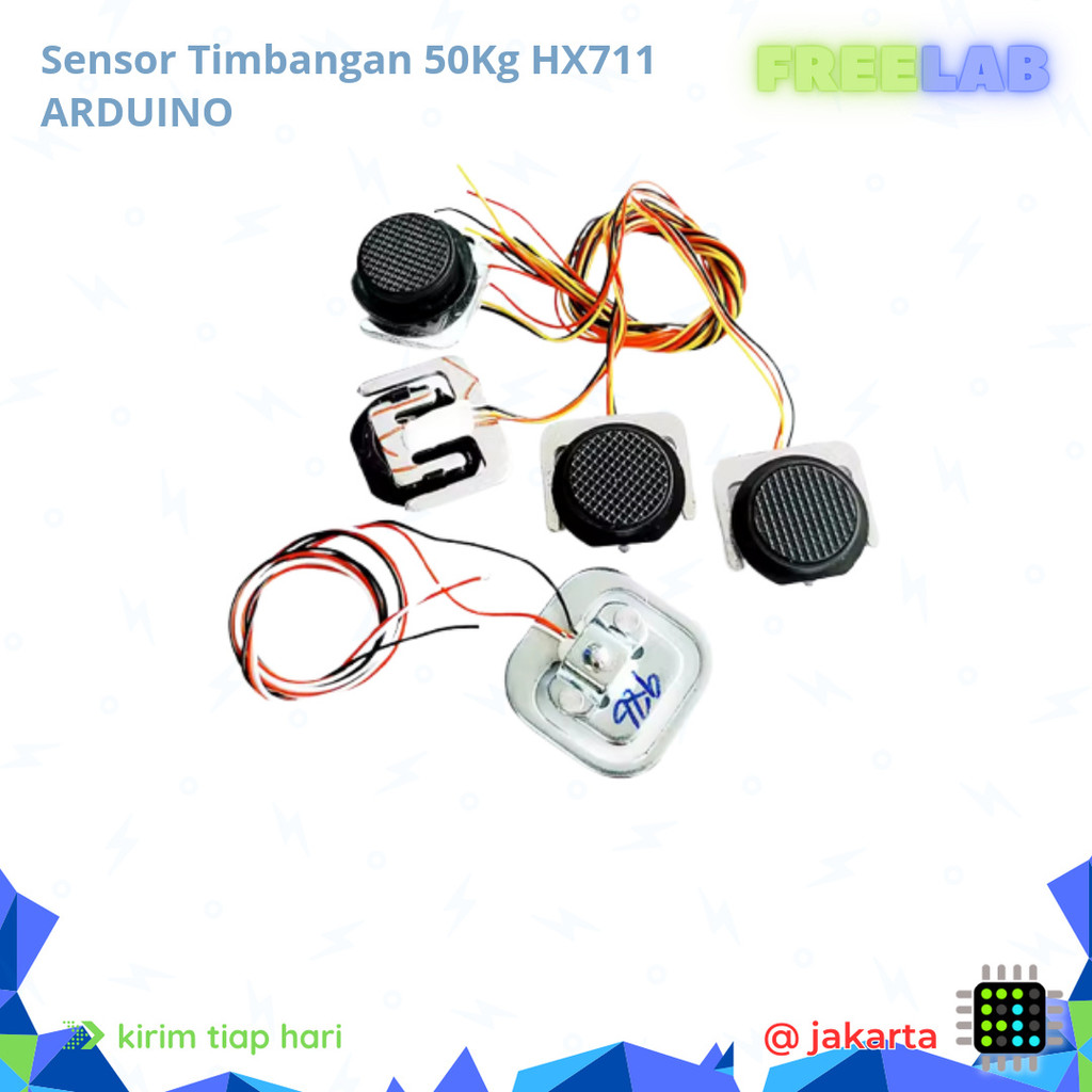 Jual Sensor Timbangan 50Kg Load Cell Human Body Scale Sensor ARDUlNO ...