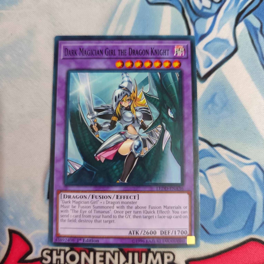1996 Dark Magician Dark Magician The Dragon Knight & Dark Magician Girl The  Dragon Knight - Yugioh Cards, Near Mint, LEDD Yu-Gi-Oh Cards