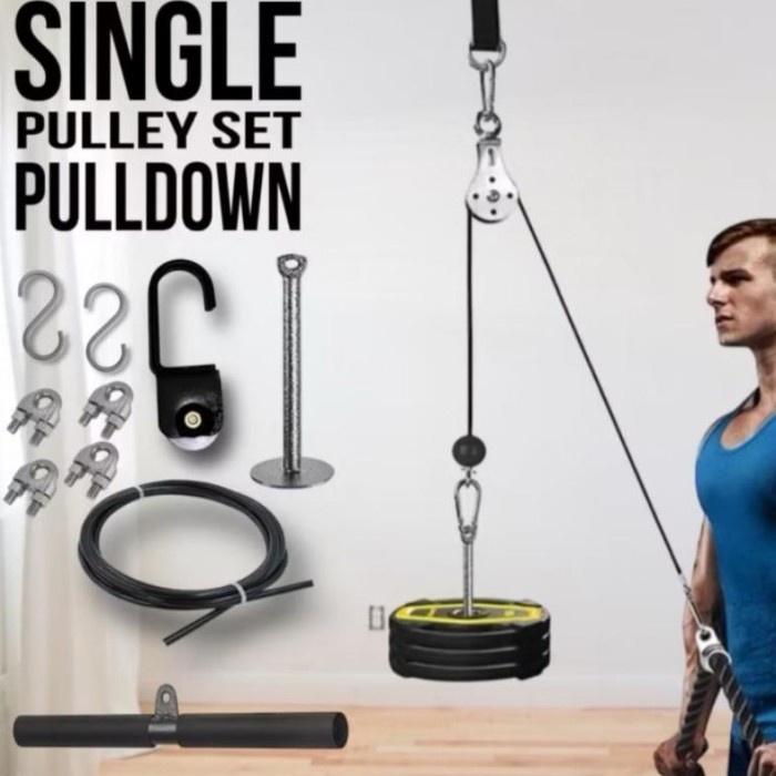 Multifunctionele Heavy Duty Katrol Systeem Gym Kabel Machine Lat Pulldown Thuis Gym Workout Gewicht Katrol Systeem Bijlagen Borst Uitbreiding Training Oefening En Fitness Thuis Gyms