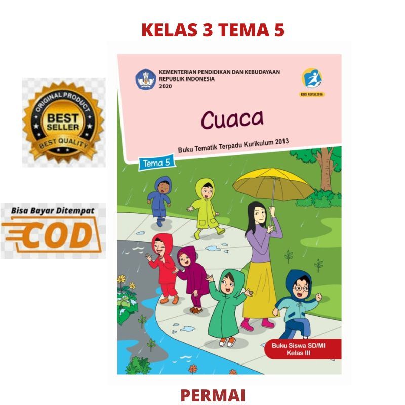 Jual IK! Buku Tematik SD Kelas 3 Tema 1 2 3 4 5 6 7 8 DIKBUD Revisi ...