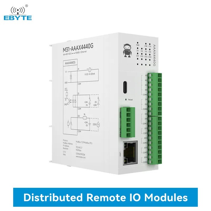 Jual Remote Io Ethernet Network Modbus Tcp Rs485 Network Modbus Rtu ...