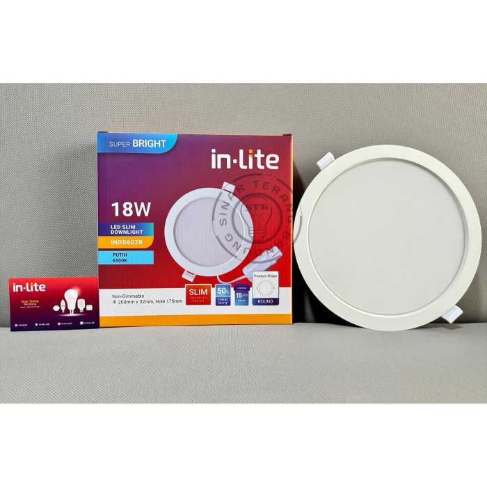 Jual LAMPU LED PLAFON INLITE SLIM DOWNLIGHT 18W 18 WATT - INDS602R ...