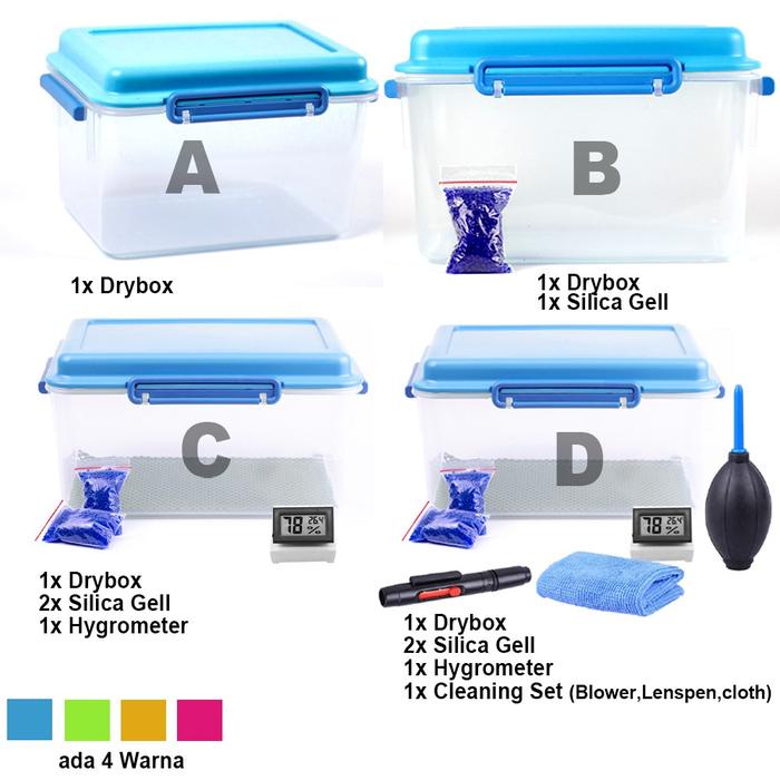 Jual JUAL DRY BOX Standart + Cleaning Set DryBox Lensa Kamera Blower ...
