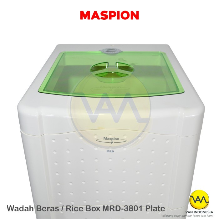 Jual READY STOK! Tempat Penyimpan Beras 38Kg Maspion Rice Box MRD 3801 ...