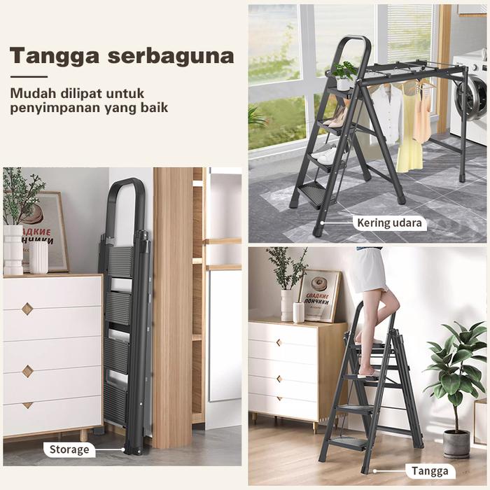 Jual E-Tife 2 In 1 Tangga / Rak Pakaian Tangga 1.2M-2M / Tangga Lipat ...