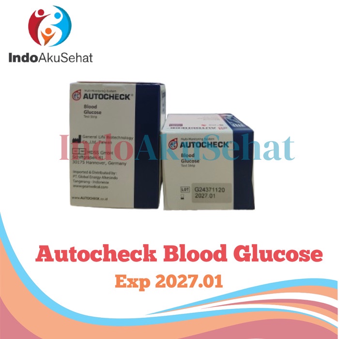 Jual Strip Autocheck Blood Glucose/Gula Darah - Isi 25 Strip | Shopee ...
