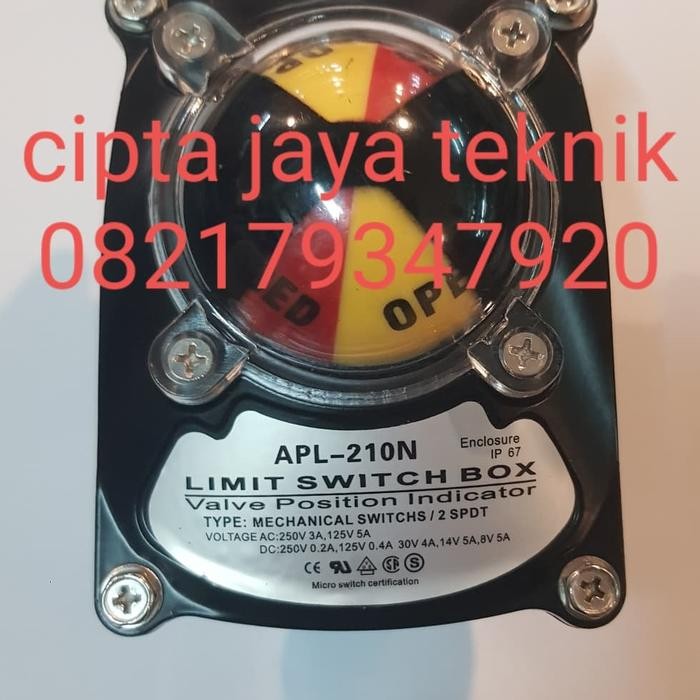 Jual TOP LIMIT SWITCH BOX VALVE POSITION INDIKATOR APL-210N - | Shopee ...