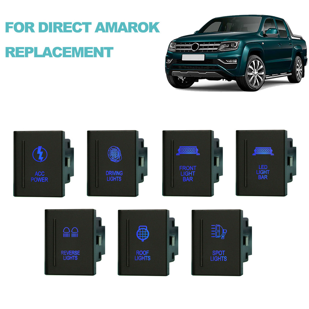 Jual SALE 12V 3A Push Button Switch Blue Led / ON OFF Spot Rear Reverse ...