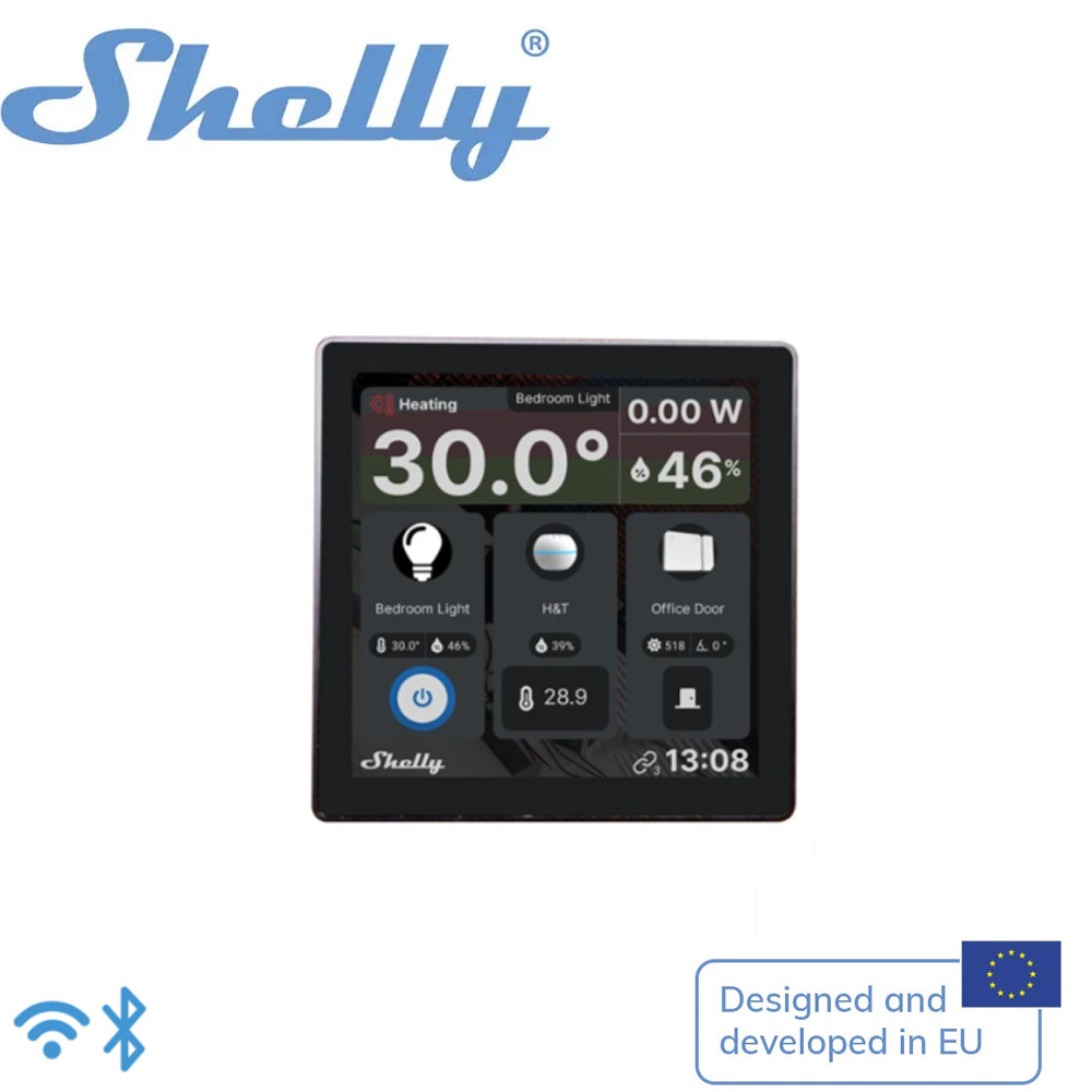 Jual Shelly Wall Display smart control panel with 5A integrated switch ...