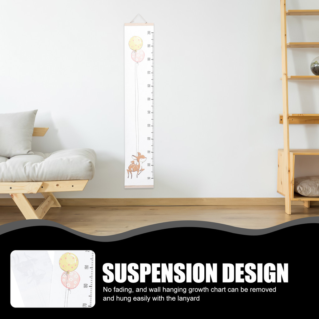 Jual Balloon Children's Height Ruler Wall Decor Growth Chart for Kids ...