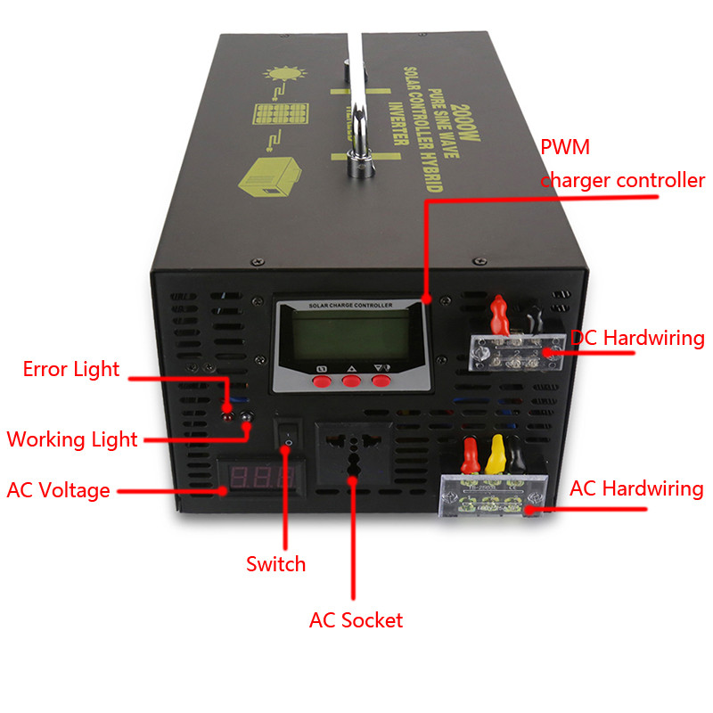 Jual Hybrid Inverter 1.5KW 2KW 30A PWM Controller Pure Sine Wave Off ...