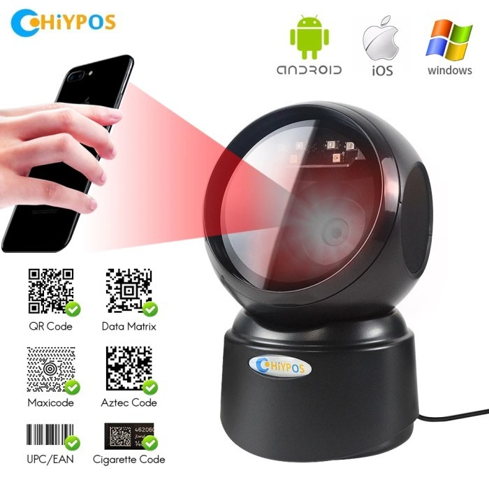 Jual High-speed Barcode Scanner Image Platform Desktop Scanner 1D 2D QR ...