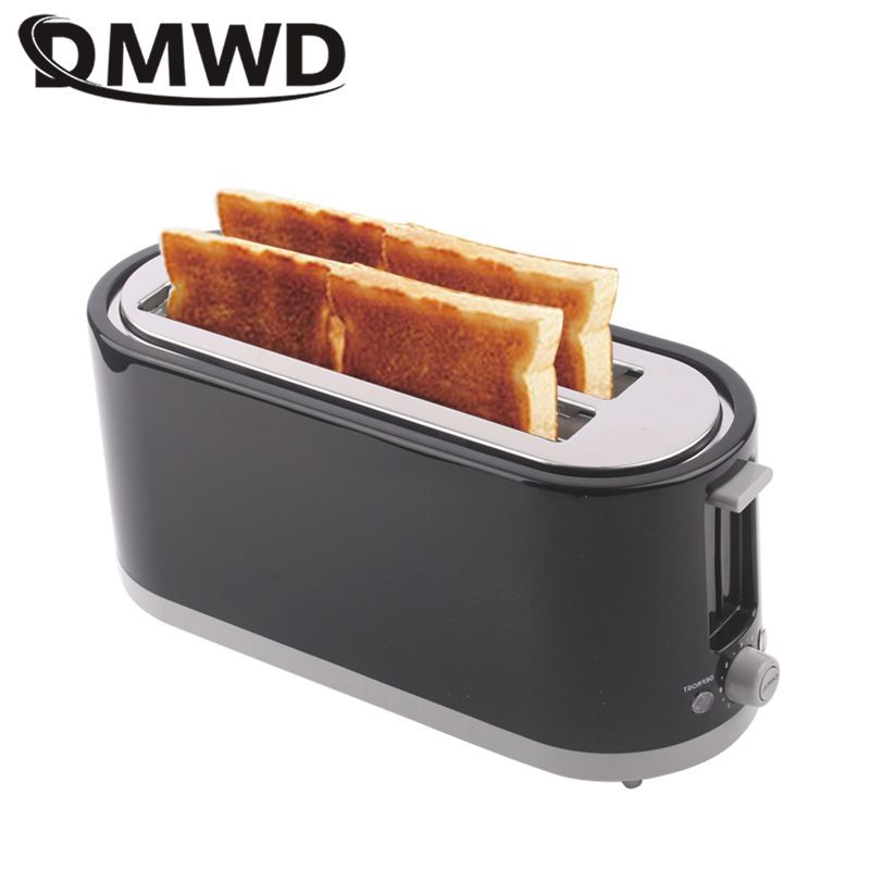 Jual 4 Slices Wide Trough Toaster Automatic Bread Baking Machine 7 Gear ...