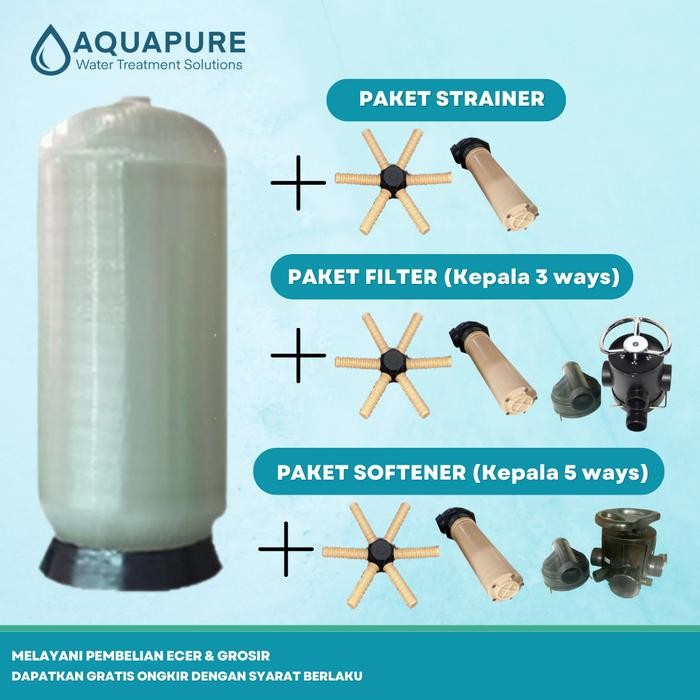 Jual PREMIUM Tangki FRP 3672 Aqualine / Tabung filter 3672 / Tangki ...