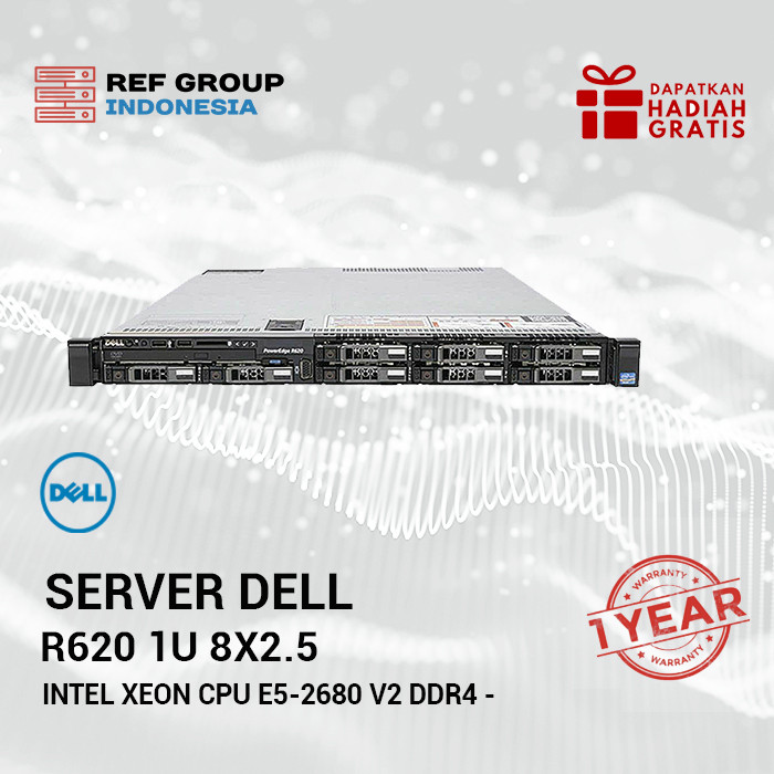 Jual Server Dell R620 1U 8x2.5