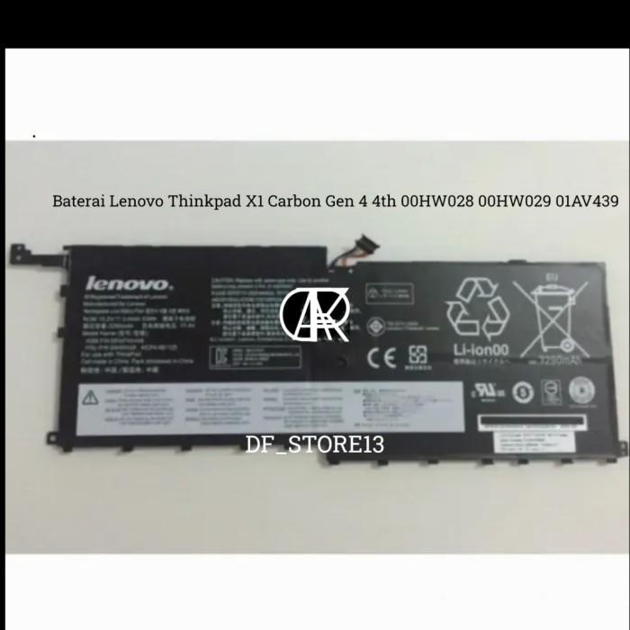 Batterie Pour Lenovo ThinkPad X1 Carbon/Yoga (Gen 4/2016/2017) - 56Wh 15.2V, Référence 01AV409 - 10