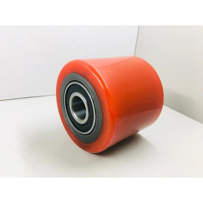 Hubwagen-Rolle PU 80x70 Mm Mit Kugellager 6204-2RS – Achse 20 Mm, 500 Kg Tragkraft, Ersatzrolle
