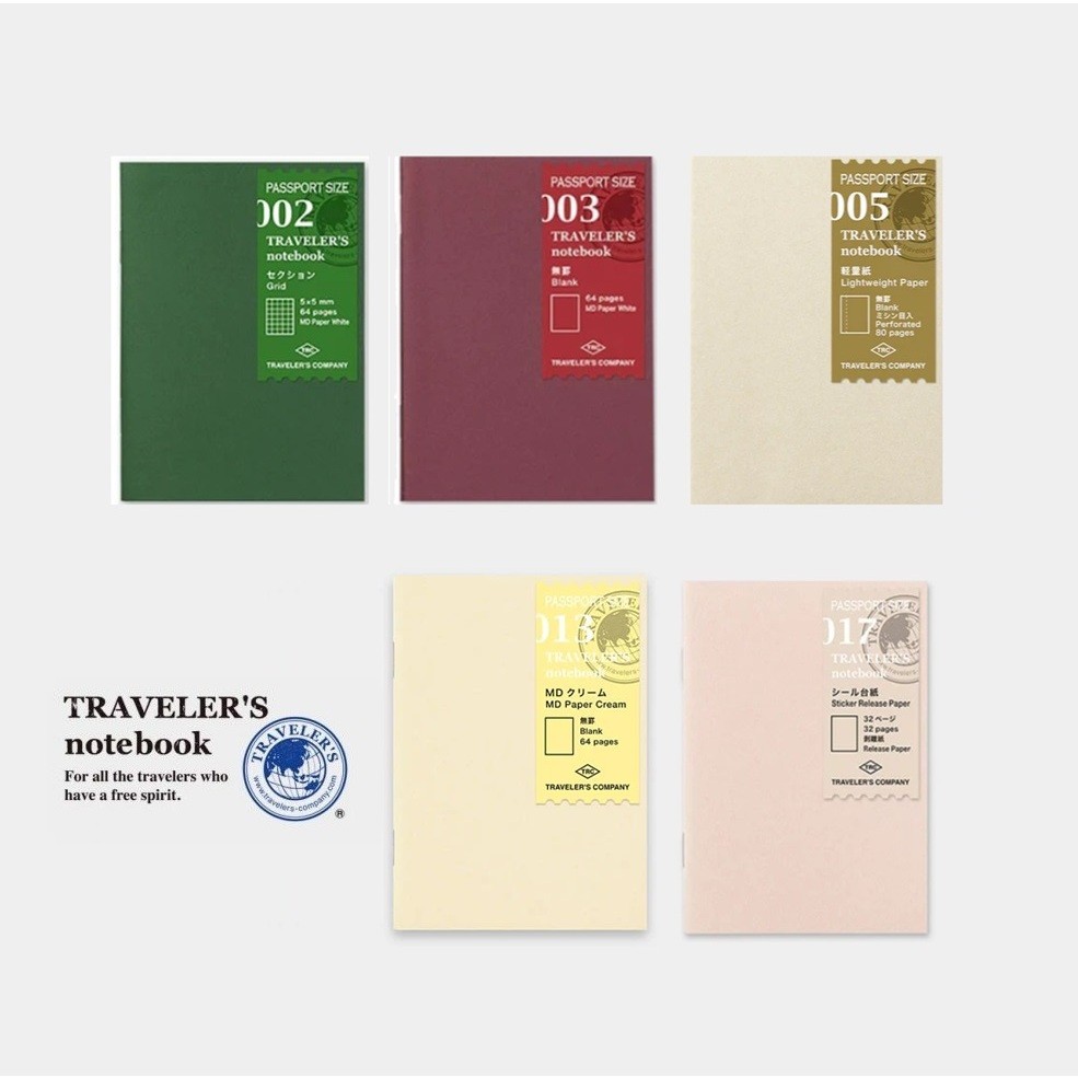 Jual Traveler's Notebook Insert Refill - Passport Size | Shopee Indonesia