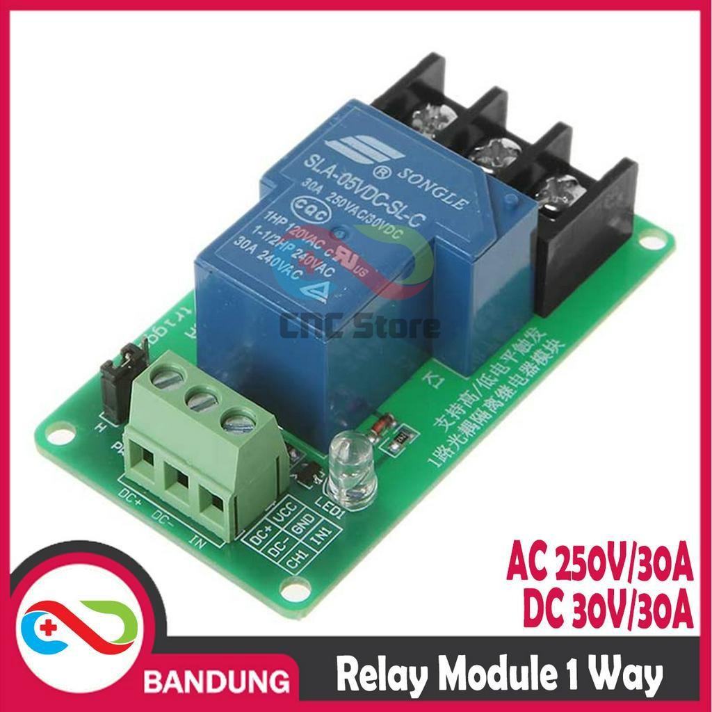 Jual MD RELAY MODULE 5V 1 WAY 30A OPTOCOUPLER ISOLATION | Shopee Indonesia