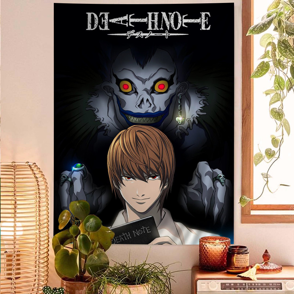 Jual Anime Death Note Poster Manga Dragon Cartoon Tapestry Art Scifi ...