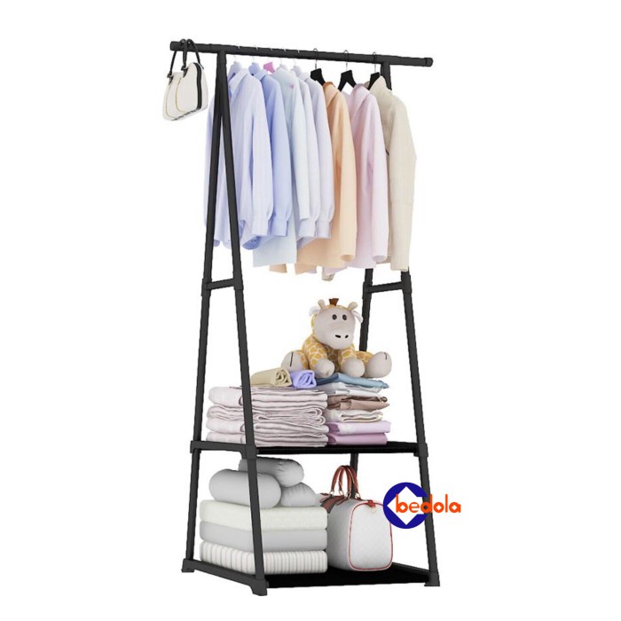 Jual Rmc - Bedola Triangle Stand Hanger Baju Rak Pakain Serbaguna ...