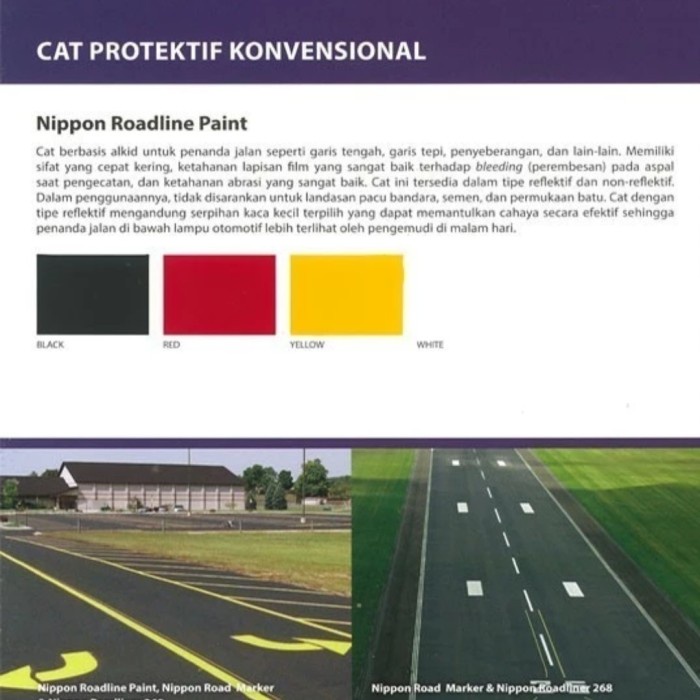 Jual BISA TERMIN! Roadline Paint 5kg Nippon Paint Cat Roadline 5kg ...