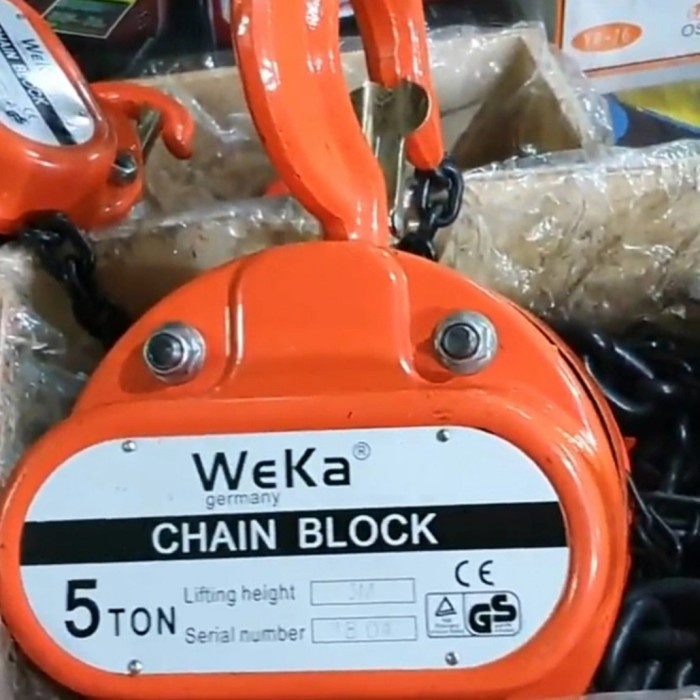 Jual Chain Block takel 5 Ton x 3 M.5 M.10 M.15 Meter WEKA GERMANY ...