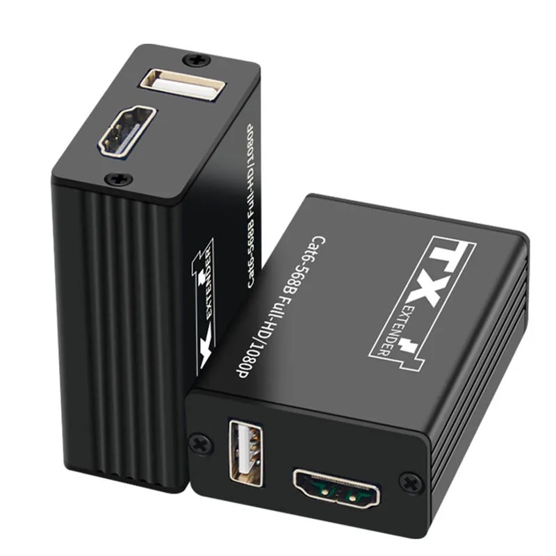 Jual BARU 30M USB KVM HDMI Extender Over Rj45 Cat6 Ethernet Network ...