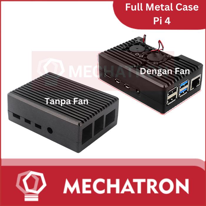 Jual Metal Case Raspberry pi 4 Casing Aluminium Alloy Full Armor ...