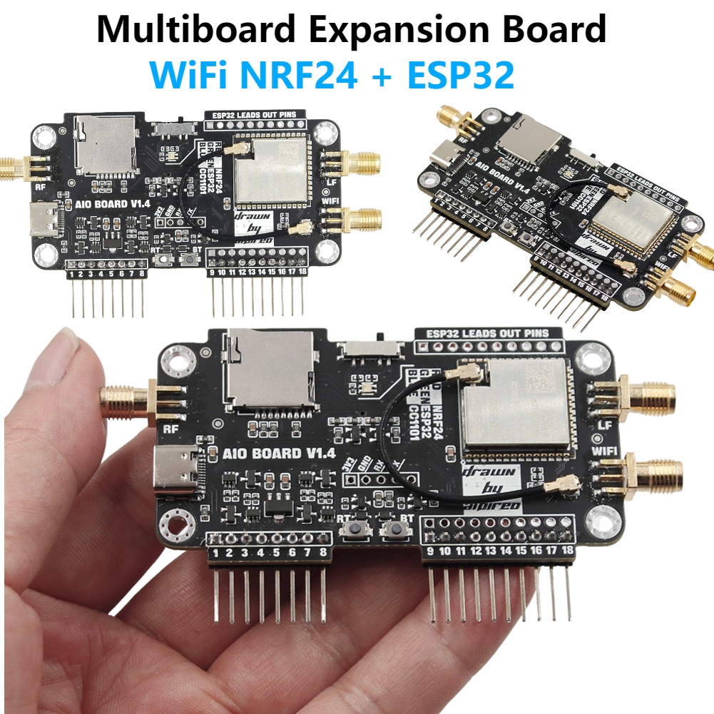 Jual For Flipper Zero Multiboard Expansion Board 2.4G Module Expansion ...