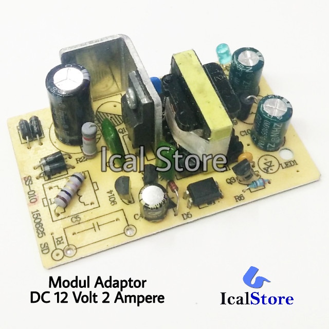Jual Modul Adaptor Dc 12 Volt 2 Ampere Rangkaian Kit Power Supply 12V ...