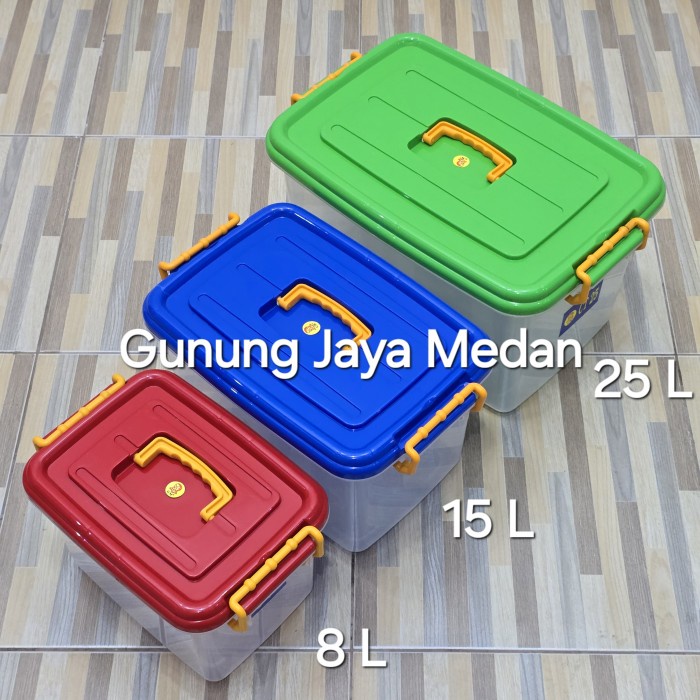 Jual (Expert) Container Plastik Tutup Serbaguna 30L 50L 75L 95L 125L ...