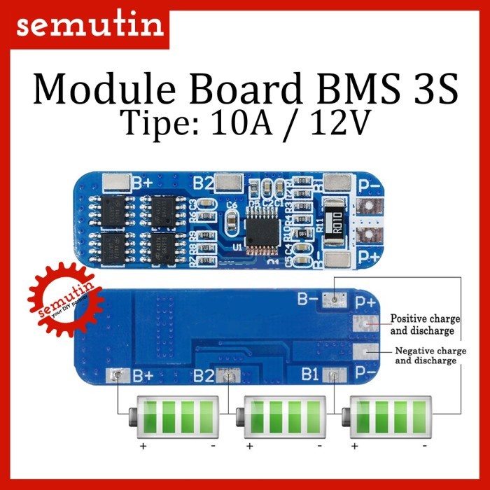Jual (Expert) Module Board BMS 3S 10A 12V Battery 18650 / Lithium ...