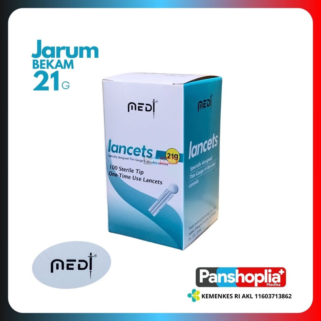 Jual MEDILANCE LANCET BEKAM 21 G L JARUM BEKAM 21G L LANCET MEDILANCE ...
