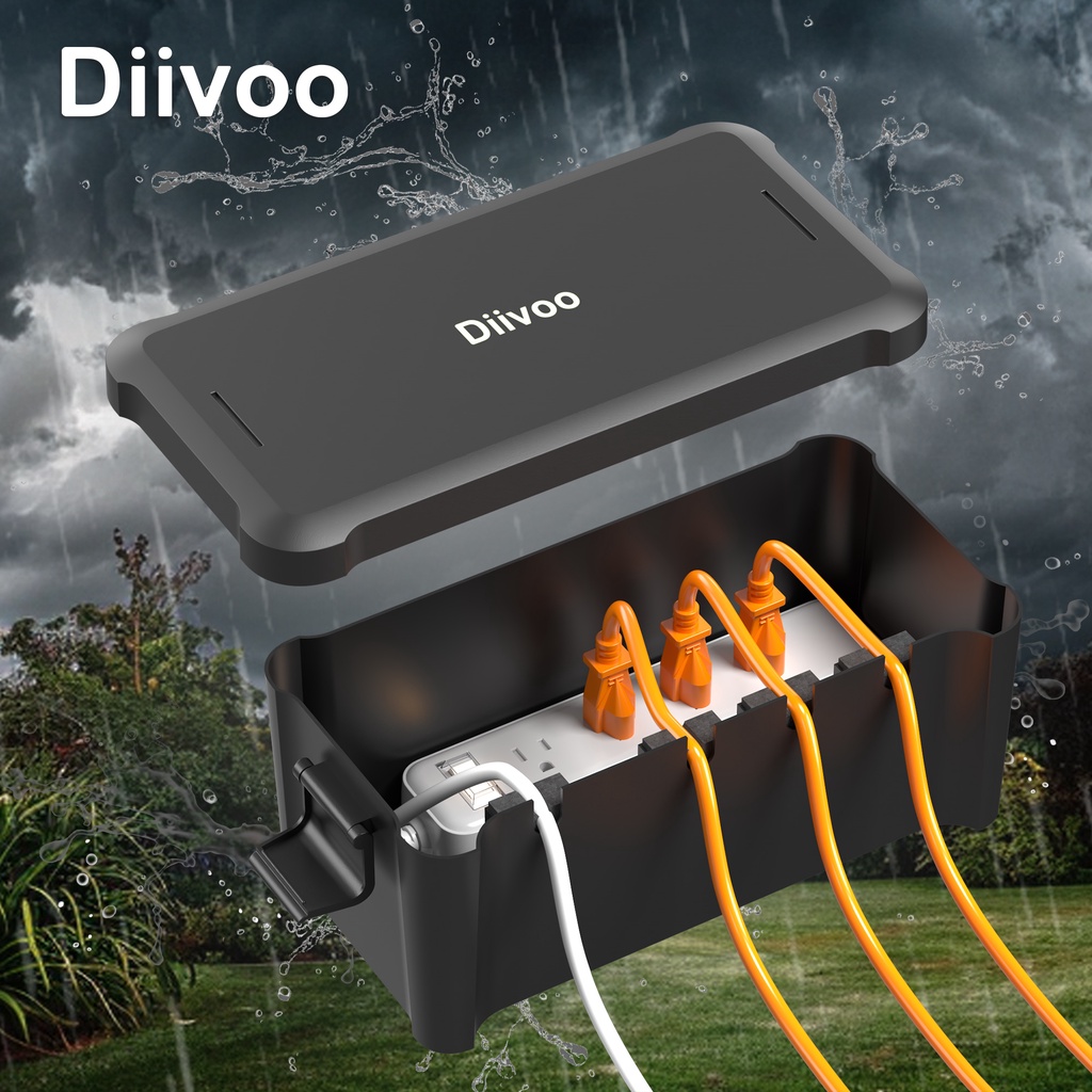 Jual Diivoo Waterproof Electrical Box Outside Cable Connection Socket ...