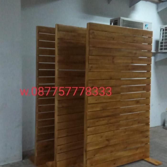 Jual (TOP) PARTISI/ PENYEKAT RUANGAN KAYU JATI BELANDA | Shopee Indonesia