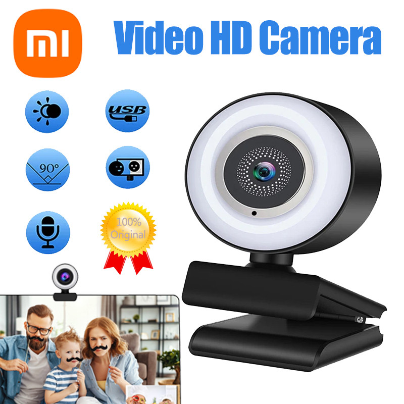 Jual HD USB video camera 1080P Mini Camera Full HD Webcam With Ring ...