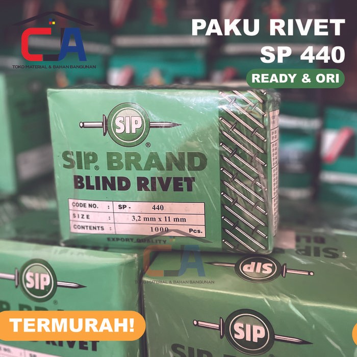 Jual TERBARU Paku Rifet Rivet Blind 5MM, 4MM, 3MM Dus & Bungkusan Isi ...
