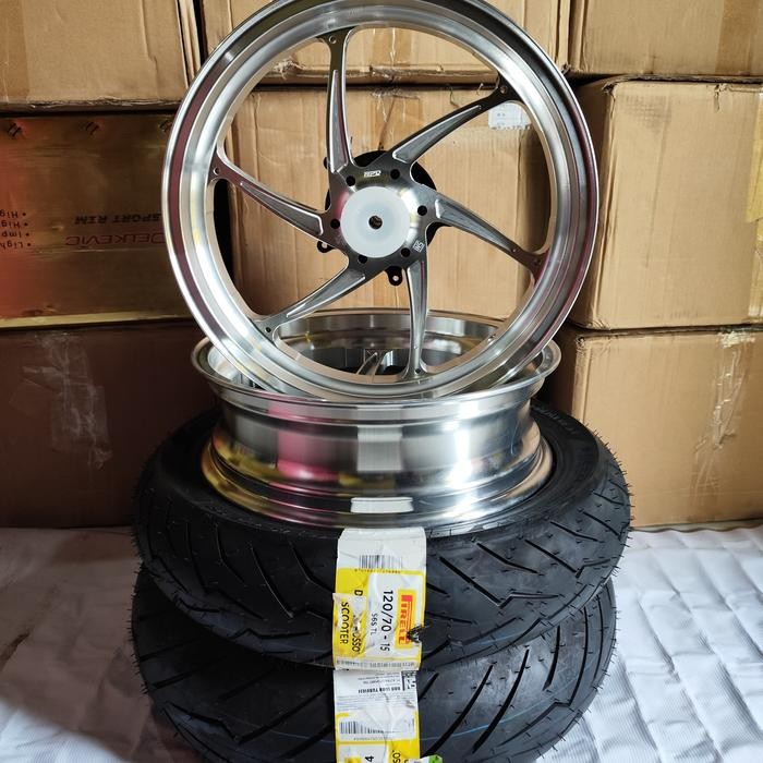 Jual Velg Xmax RPD plus Ban Rosso 120/15 & 150/14 | Shopee Indonesia