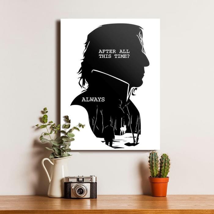 Jual Stok Baru Harry Potter Profesor Severus Snape Poster Kayu Dekorasi ...