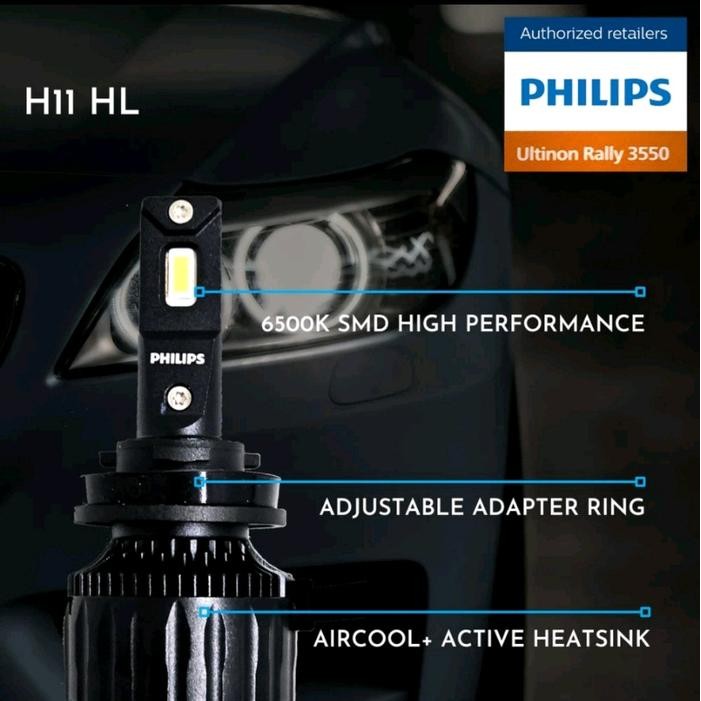 Jual Bohlam Lampu Utama LED Ultinon Rally 3550 6500K H11/H4 untuk semua ...