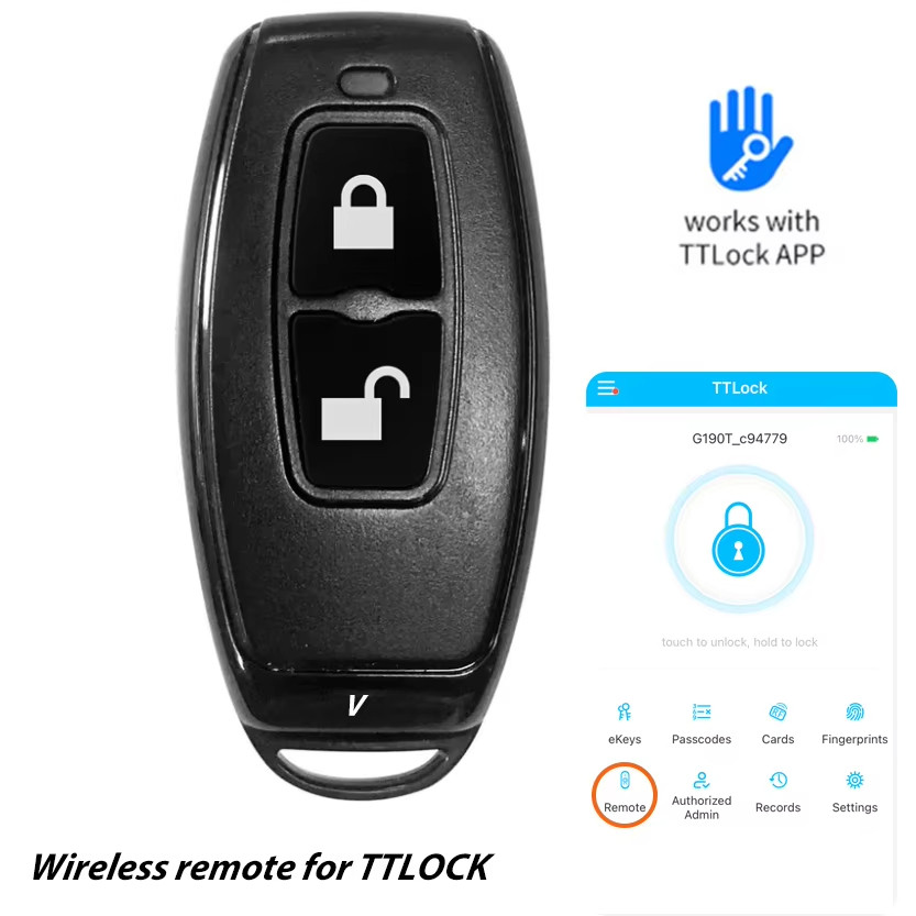 Jual Ttlock Bluetooth Remote Controller Key Fob Wireless Emitter For ...