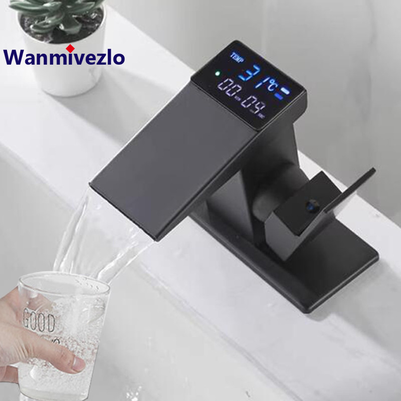Temperature Digital Display LED Basin Faucet 2 Modes Multi-function Hot Cold Water Sink Mixer Wash Tap For Bathroom - 13 - View #14