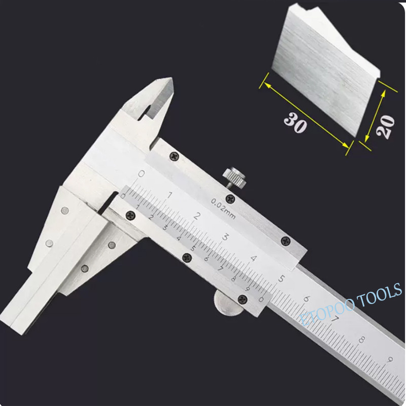 Jual 0-150mm 6inch Wire rope calipers wide large jaw BROAD FACE cable ...