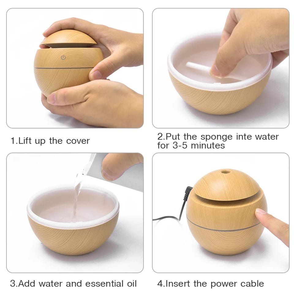 Jual Taffware Air Humidifier 130ML Diffuser Pengharum Ruangan Pewangi ...