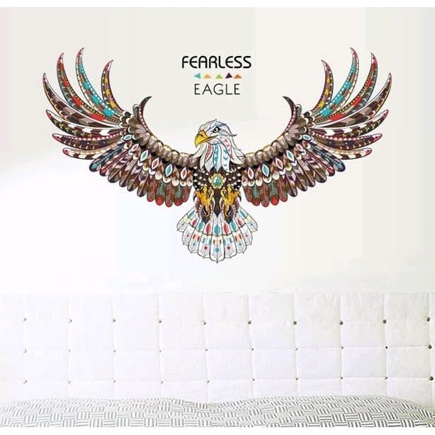 Jual Stiker Dinding / Stiker Kaca / Wall Sticker (Burung Elang Warna ...
