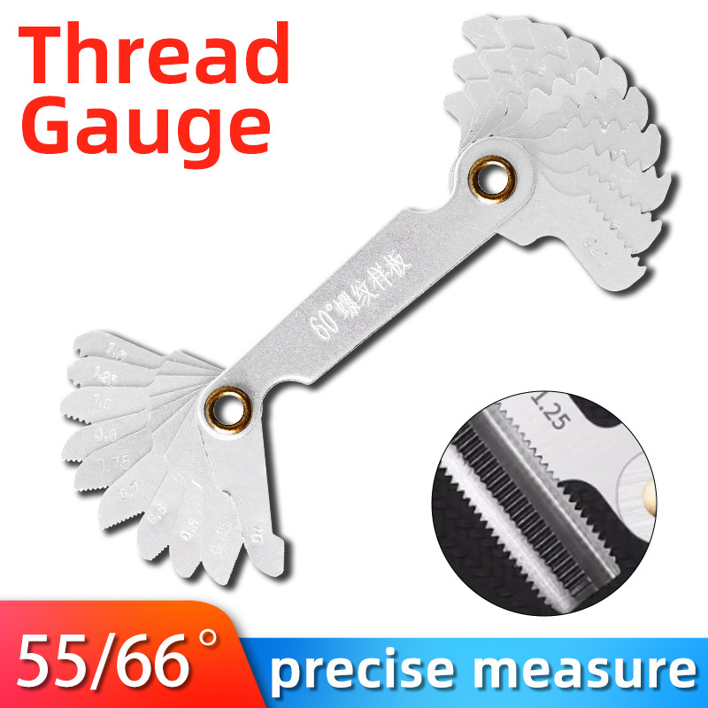 4PCS Metric & Imperial & US Screw Gauge SAE Whitworth 55 Degree & Metric 60 Degree & & US 60 Degree Thread Pitch Gauge For Industrial Measurement - View #7