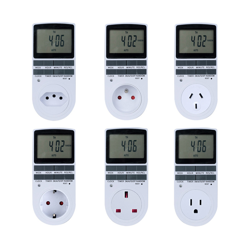 Jual Electronic digital timer switch UK US AU EU FR kitchen timer 24 ...